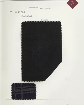 6-50728 Washable Denim Check