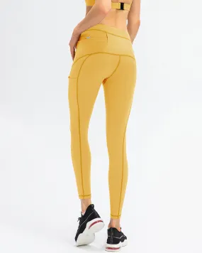 Athena Seamless Pocket Leggings - Yellow