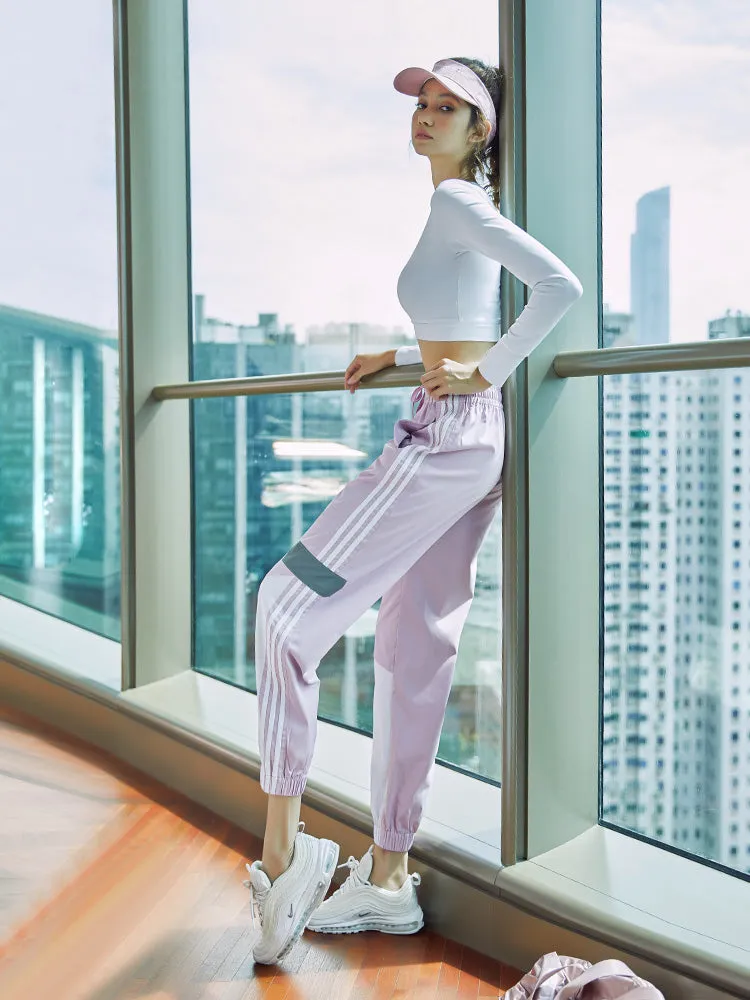 BOOPDO LOLI DESIGN THREE STRIPE TRACK PANTS