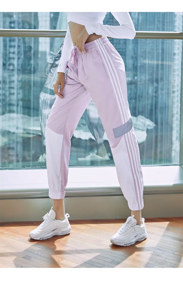 BOOPDO LOLI DESIGN THREE STRIPE TRACK PANTS