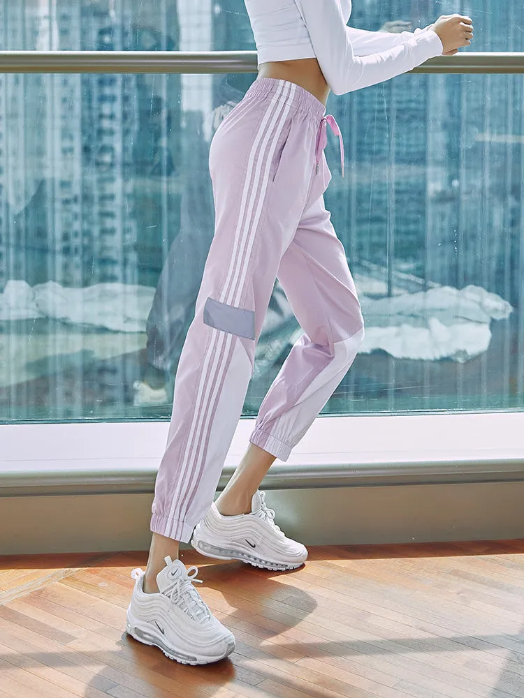 BOOPDO LOLI DESIGN THREE STRIPE TRACK PANTS