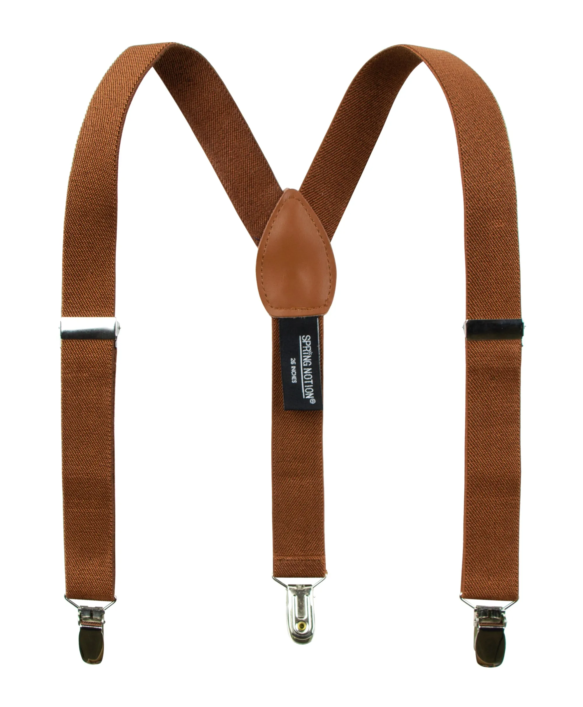 Boys' 4 Piece Suspenders Outfit, Kahki-C/Cognac Brown/Linen Sage