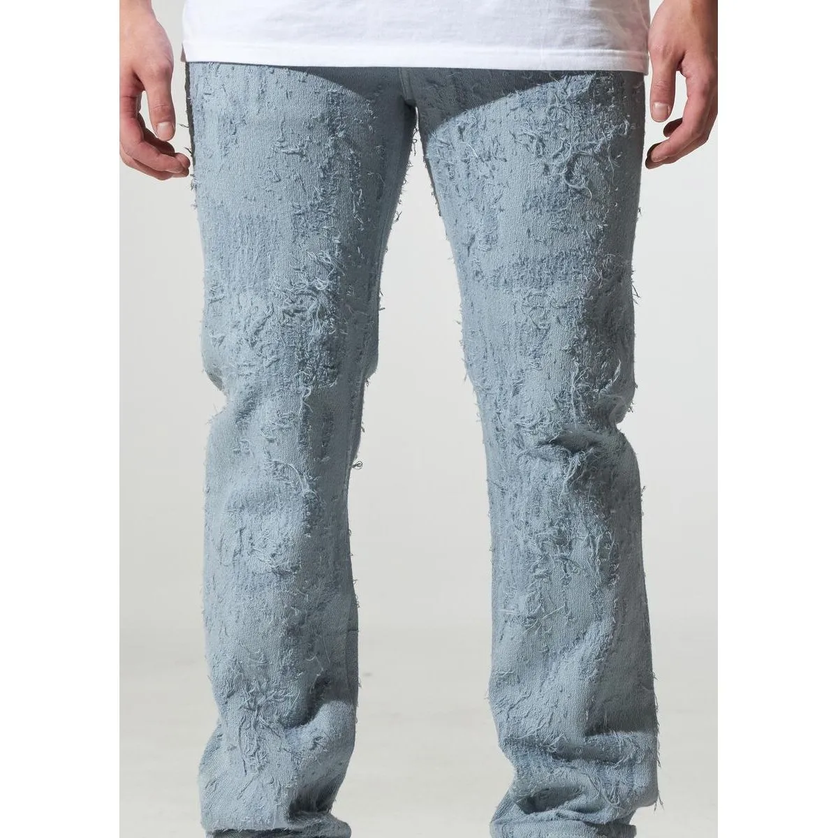 Crysp Denim Arctic Blue Distress Jeans (CRYSPF123-08)