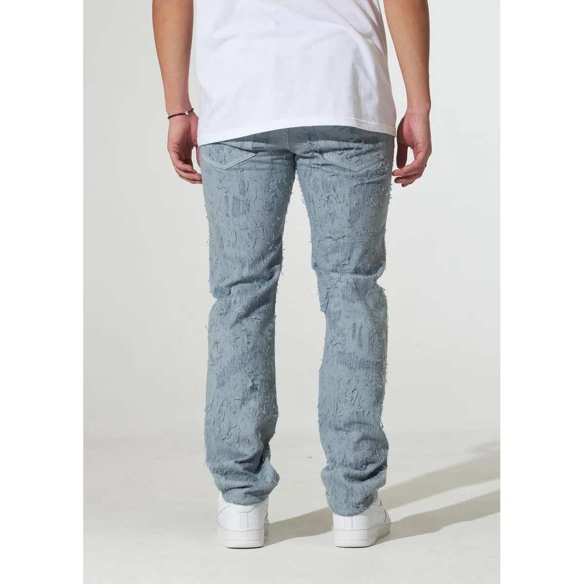 Crysp Denim Arctic Blue Distress Jeans (CRYSPF123-08)