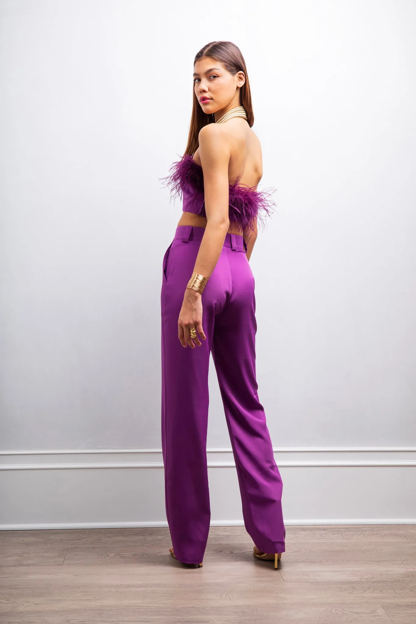 Feel The Love pants in Purple