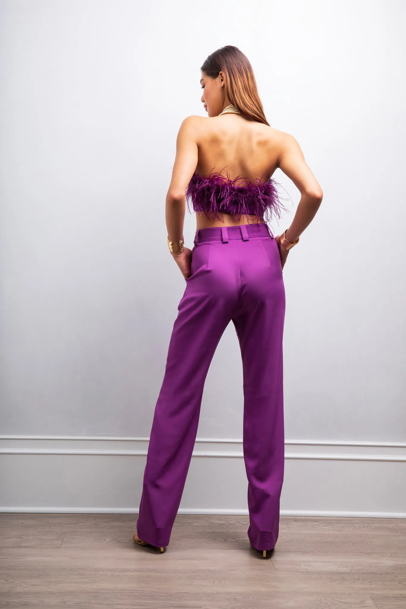 Feel The Love pants in Purple