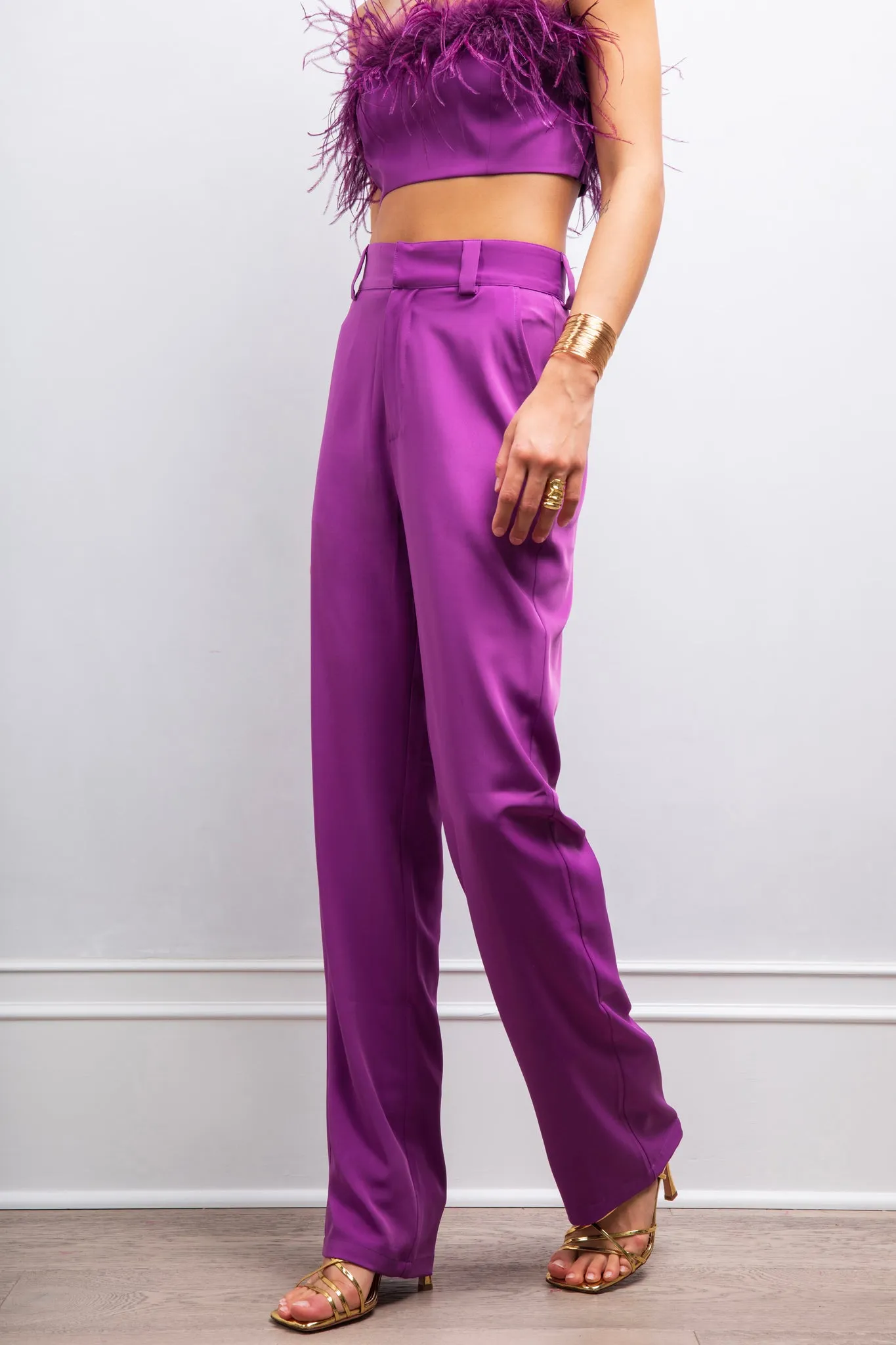 Feel The Love pants in Purple