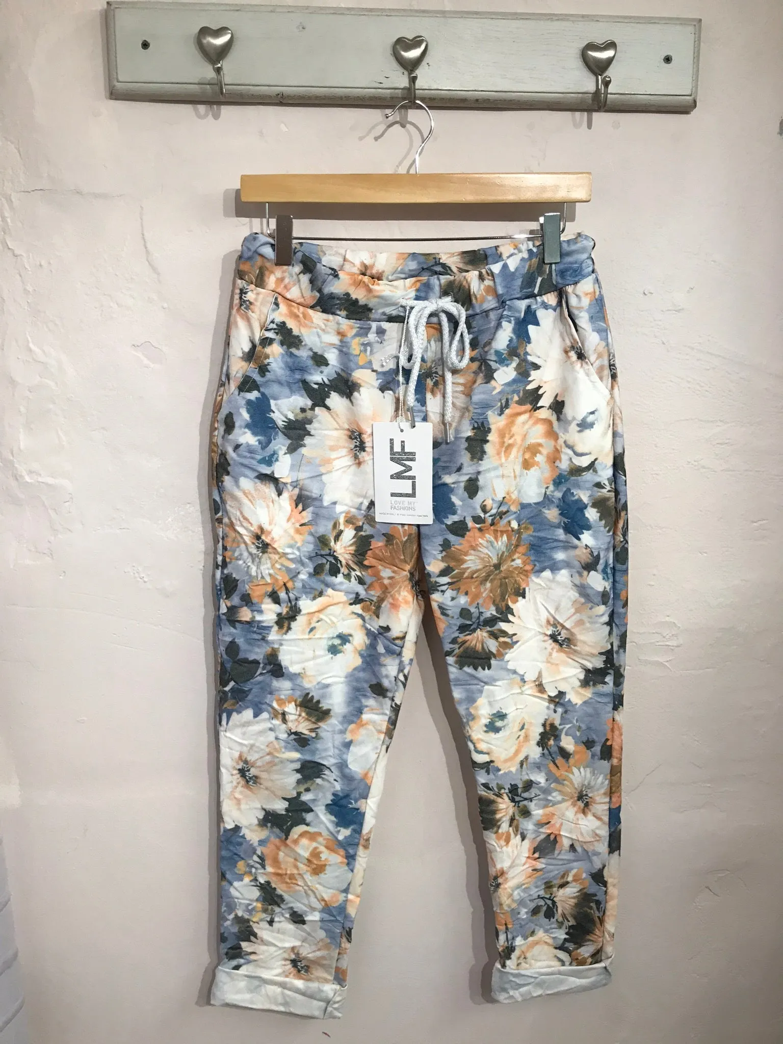 Floral Magic Trousers - Blue