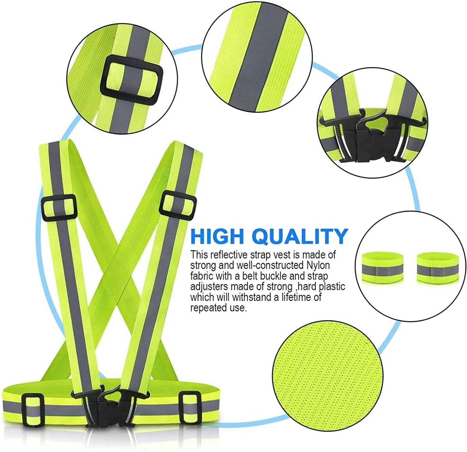 High Vis Reflective Vest - Black