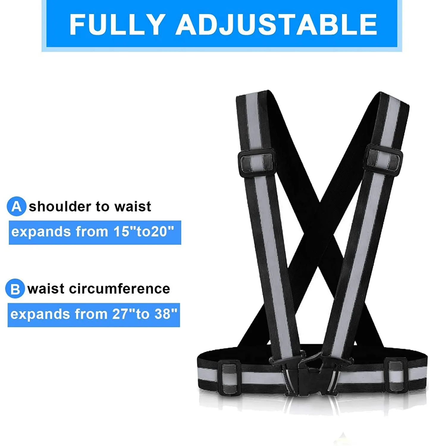 High Vis Reflective Vest - Black