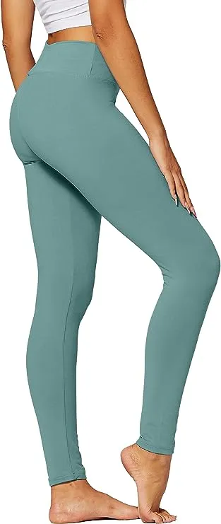 High Waist Beige Stretch Leggings