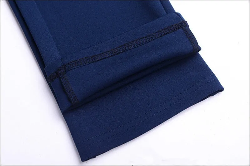 High Waist Stretch Casual Trousers