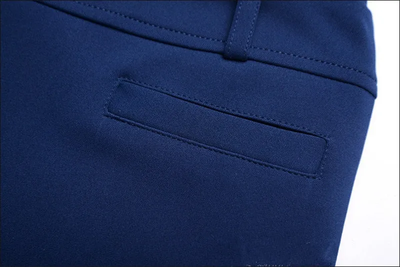 High Waist Stretch Casual Trousers