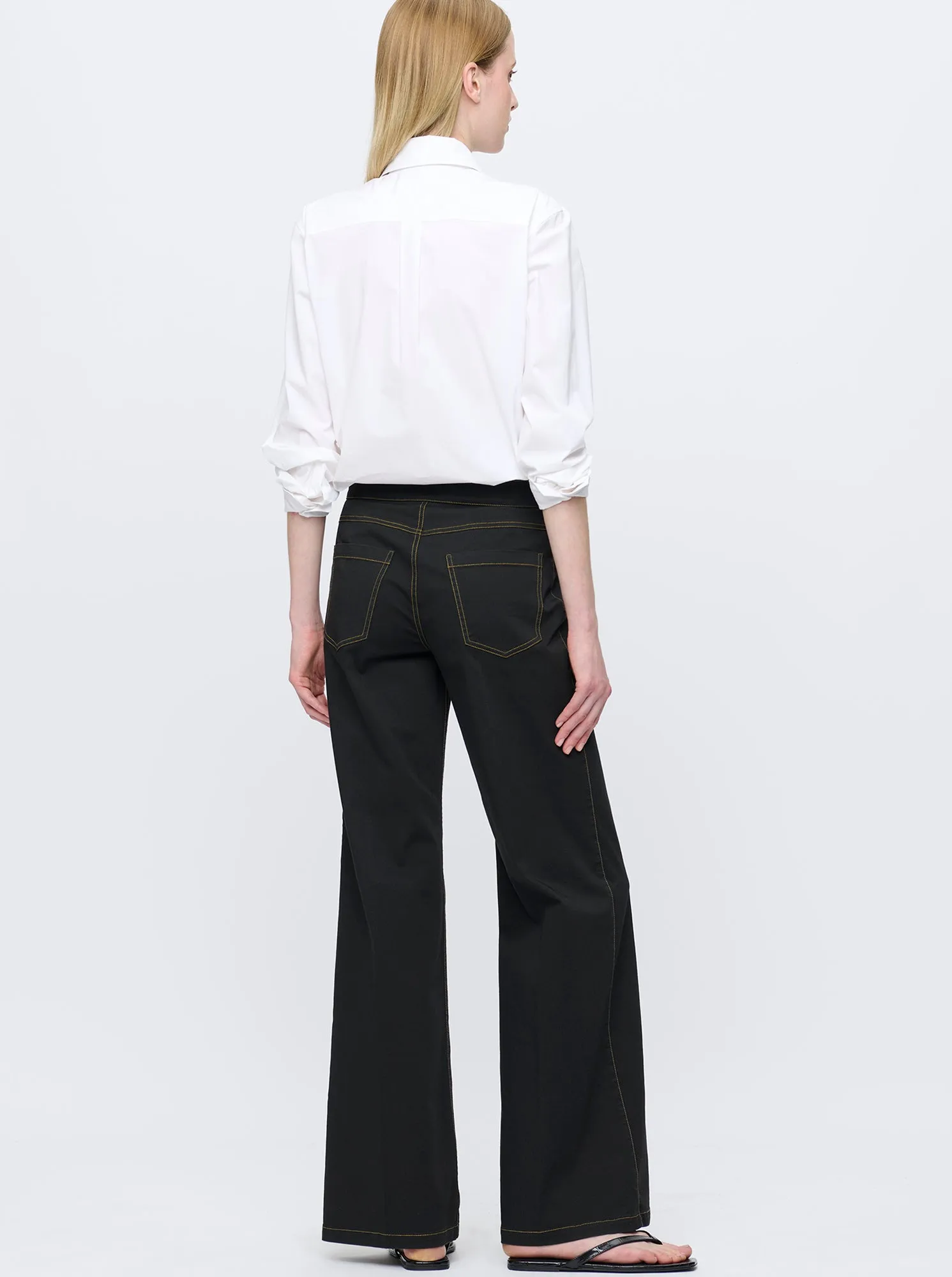 JANE Organic Stretch Twill Pant Black