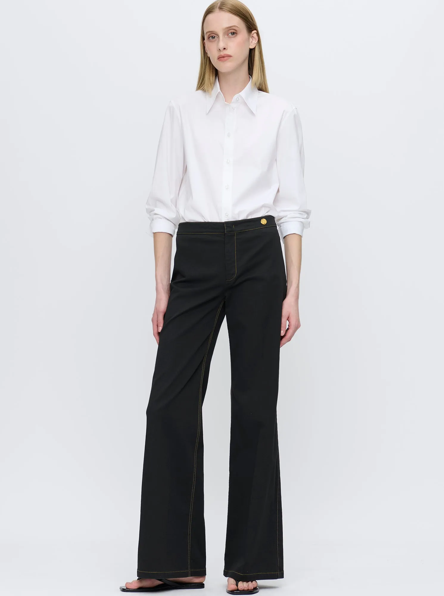 JANE Organic Stretch Twill Pant Black