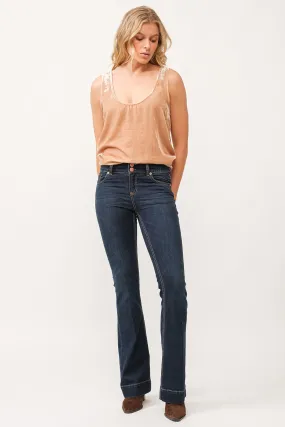 JAXTYN MID RISE CLEAN WIDE HEM BOOTCUT JEANS EMOTION