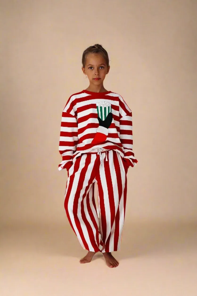 JOGGER | STRIPED RED   WHITE  | KIDS