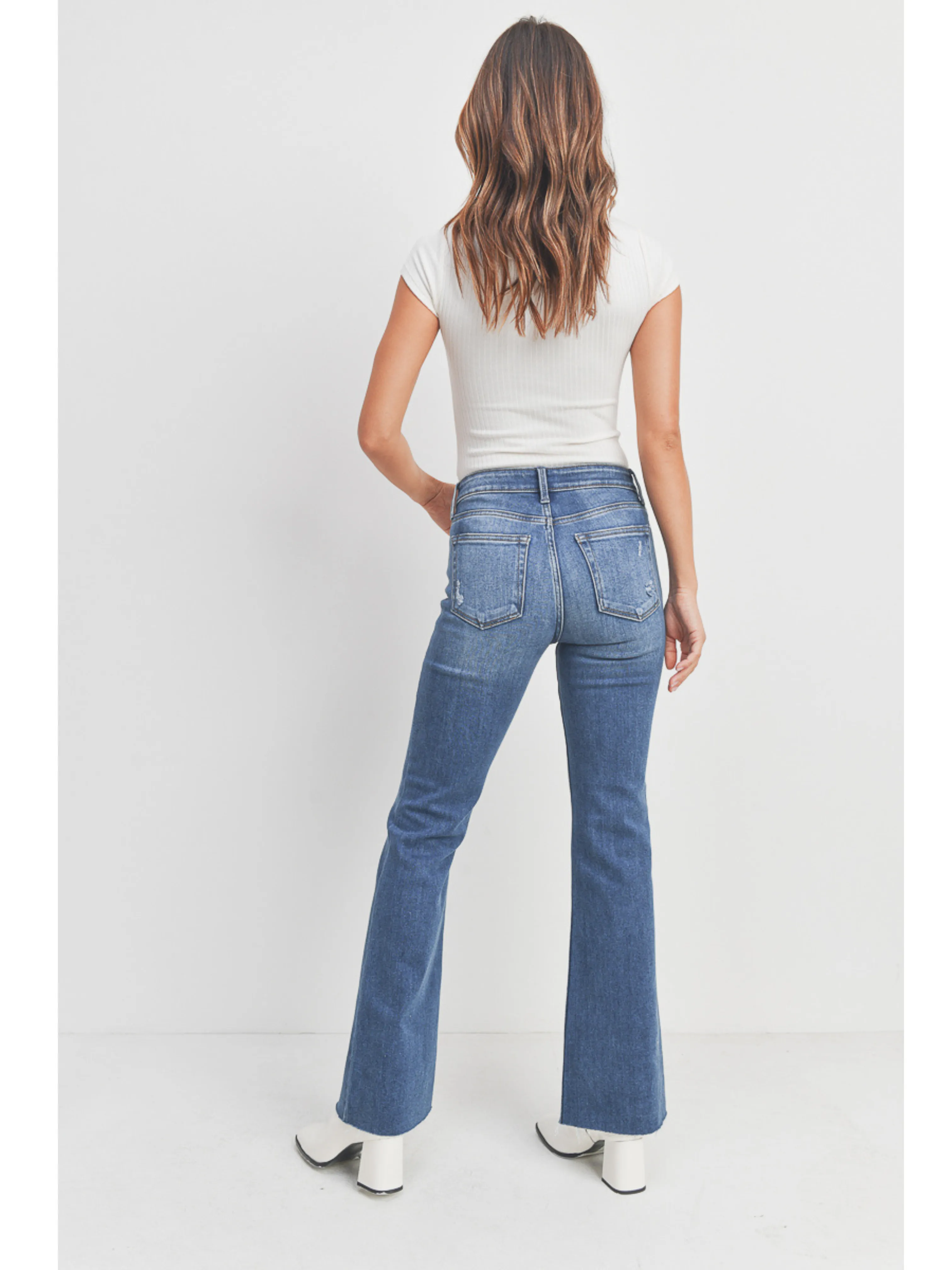Just Black - Flare With Hem Detail