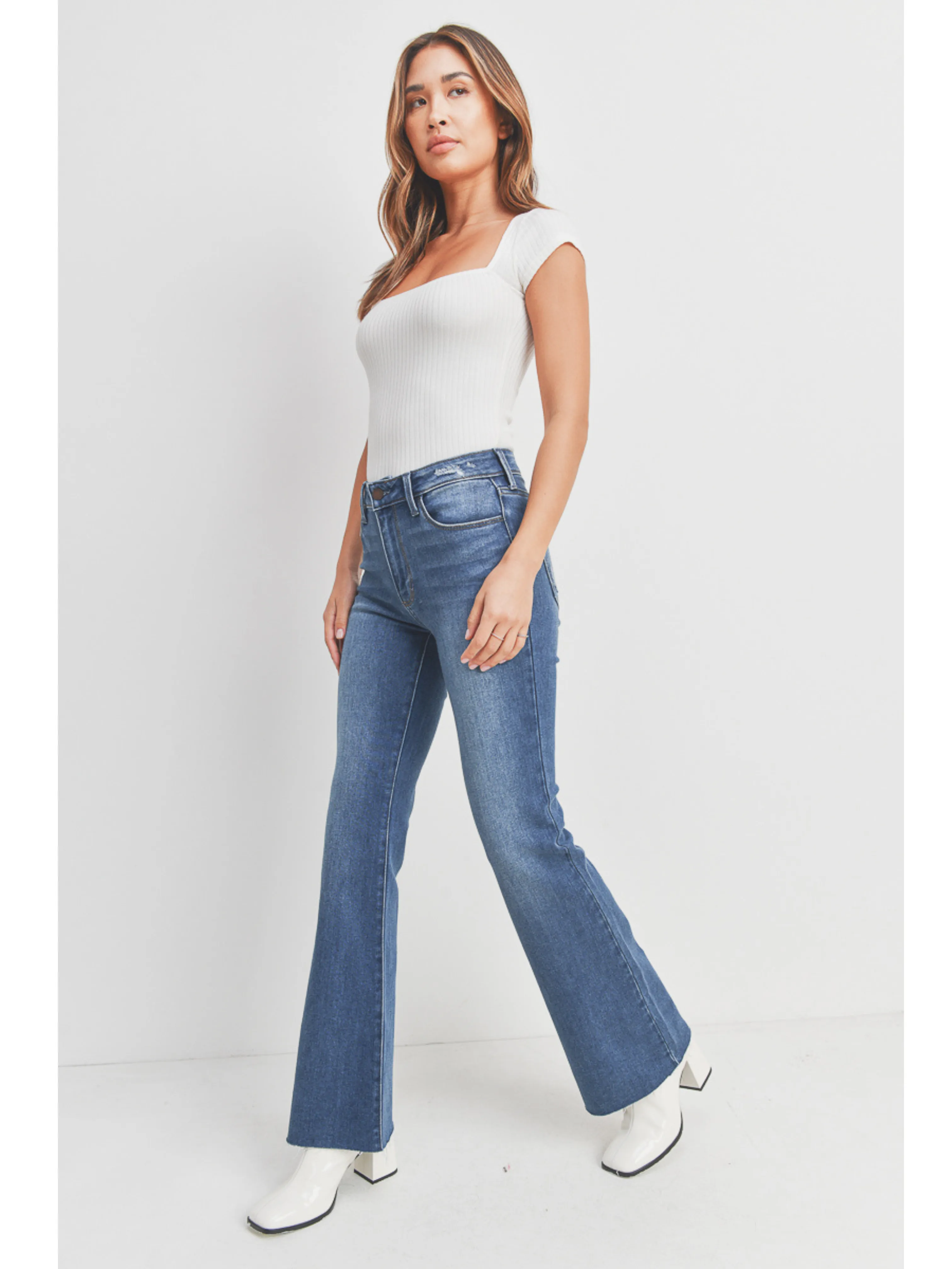 Just Black - Flare With Hem Detail