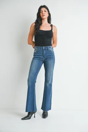 Just Black - Flare With Hem Detail
