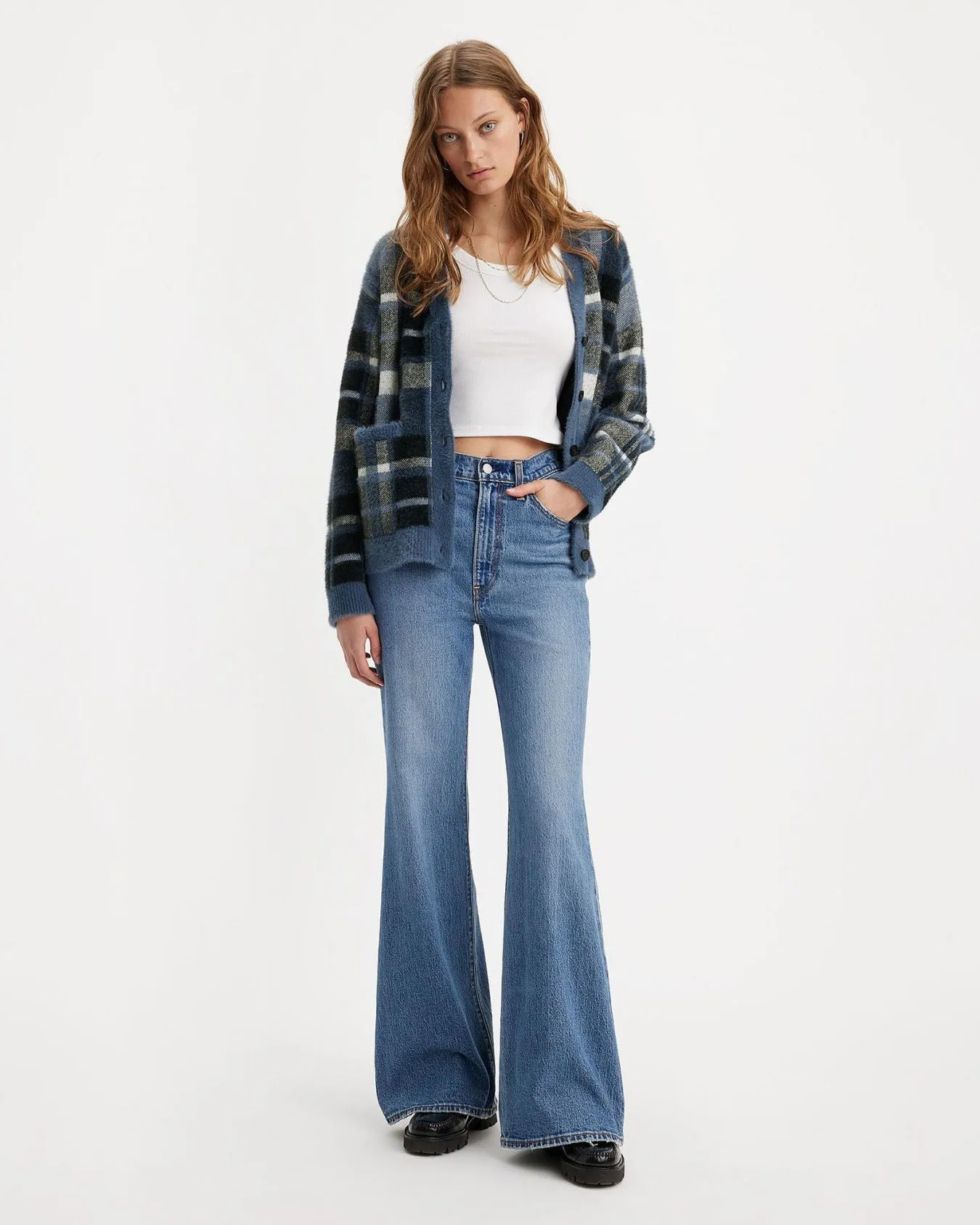 Levi's® Womens Ribcage Bells Flared Jeans - Sonoma Walks