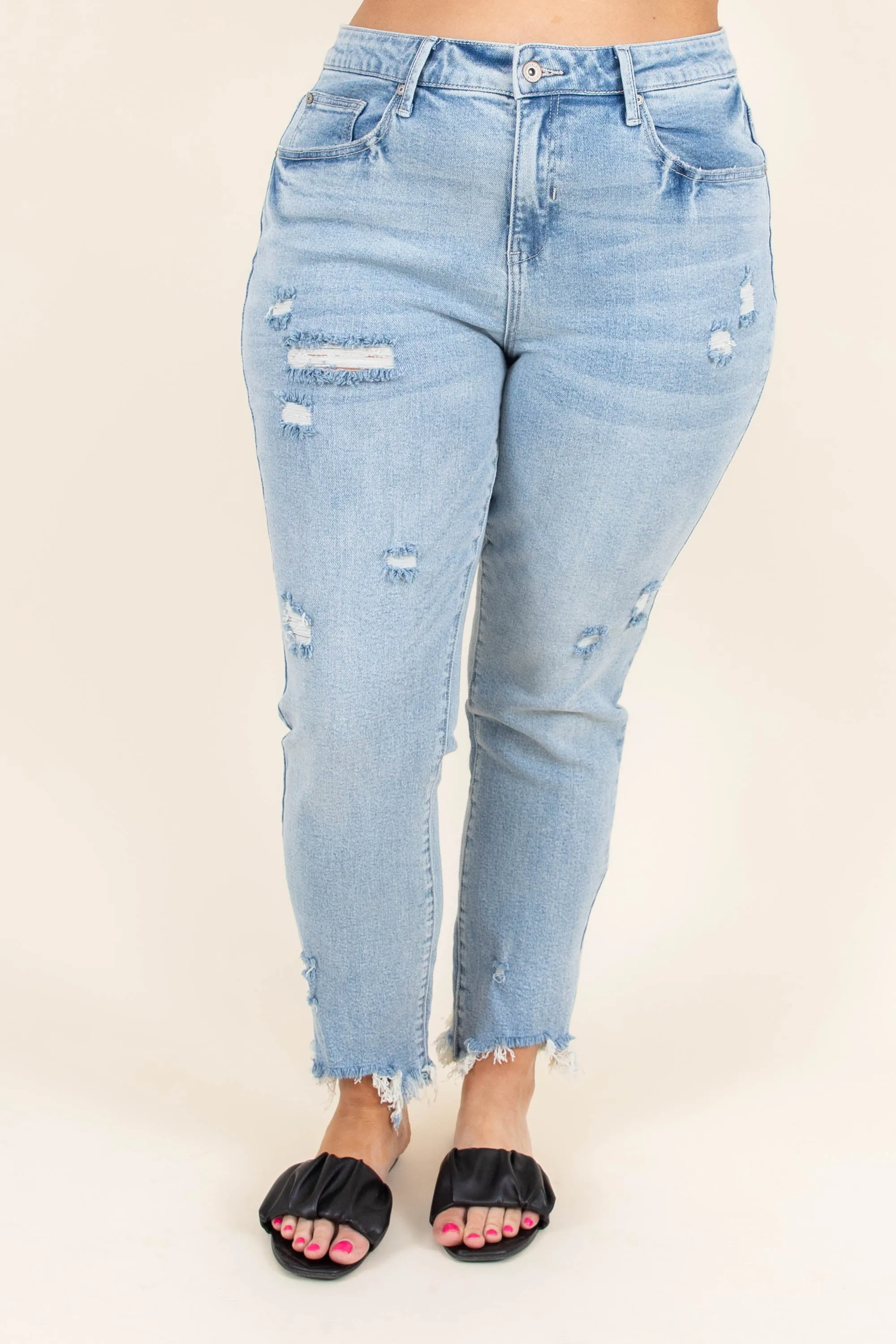 Love Like The Movies Jeans, Light Wash