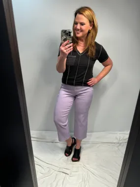 Magic Pants - Wide Leg Capri in Lavender