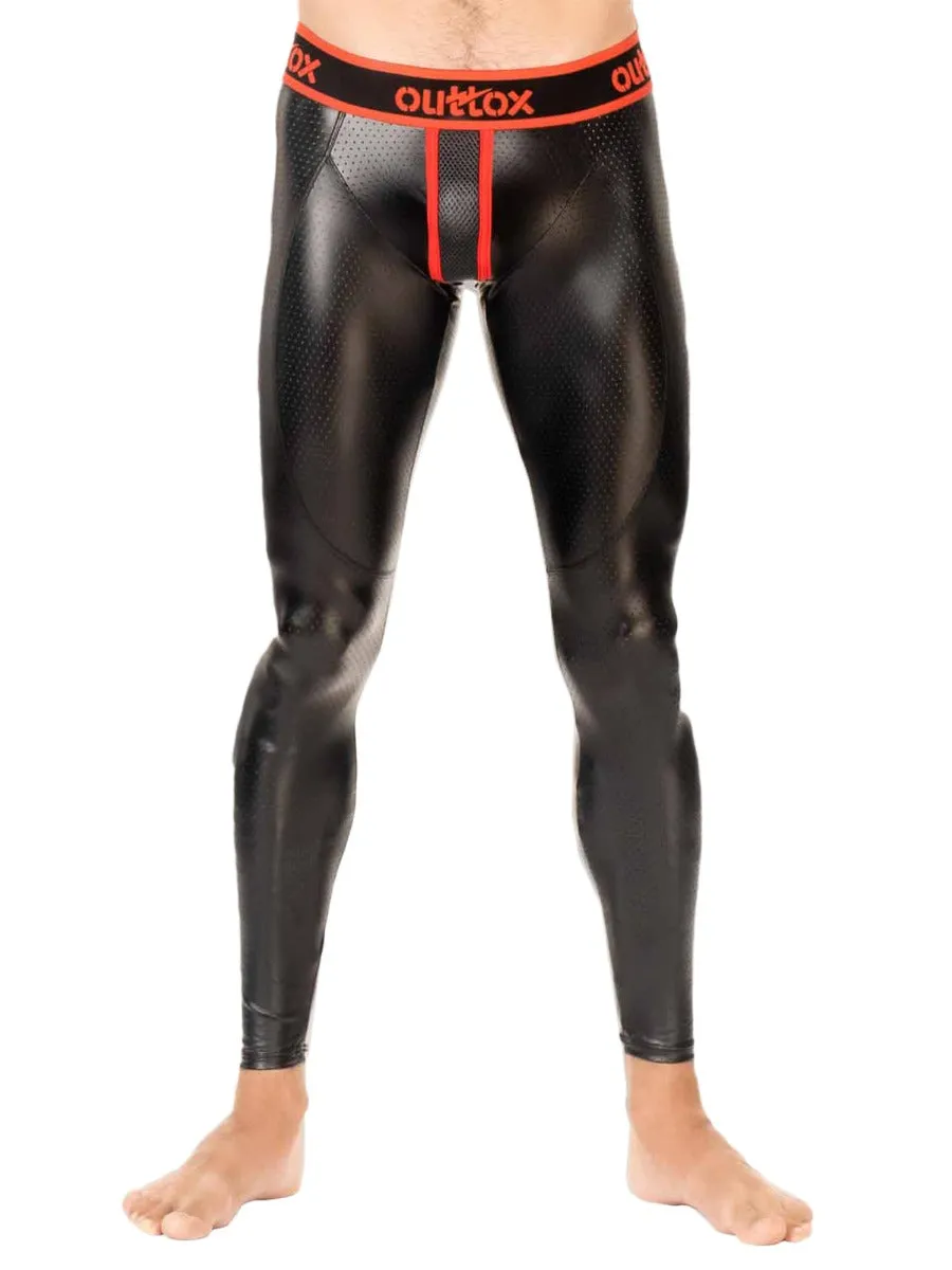 Men's Leggings in Black & Red