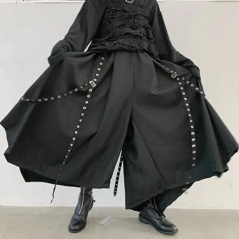 Men’s Ribbon Dark Pants for Halloween