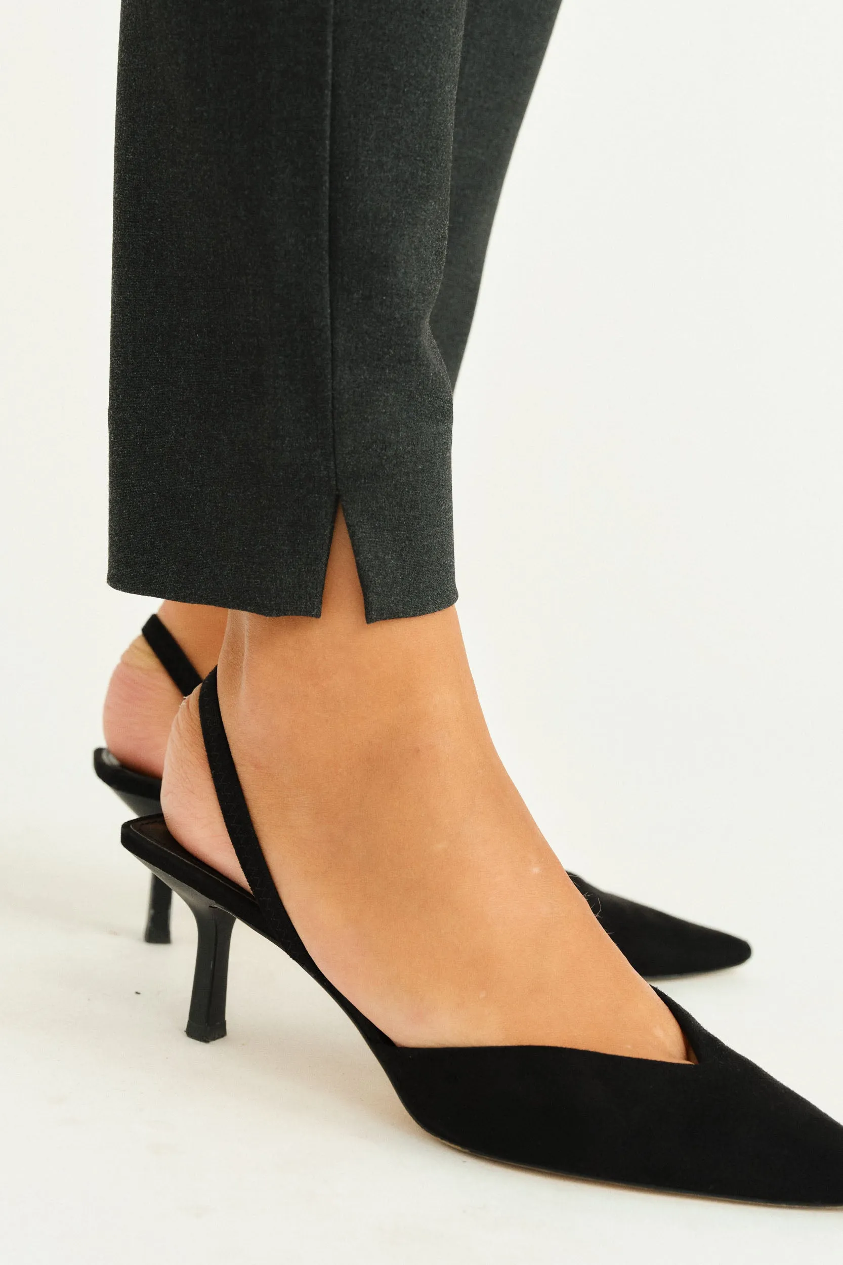 PD-Gigi Pant Tweed Color - Dark Grey