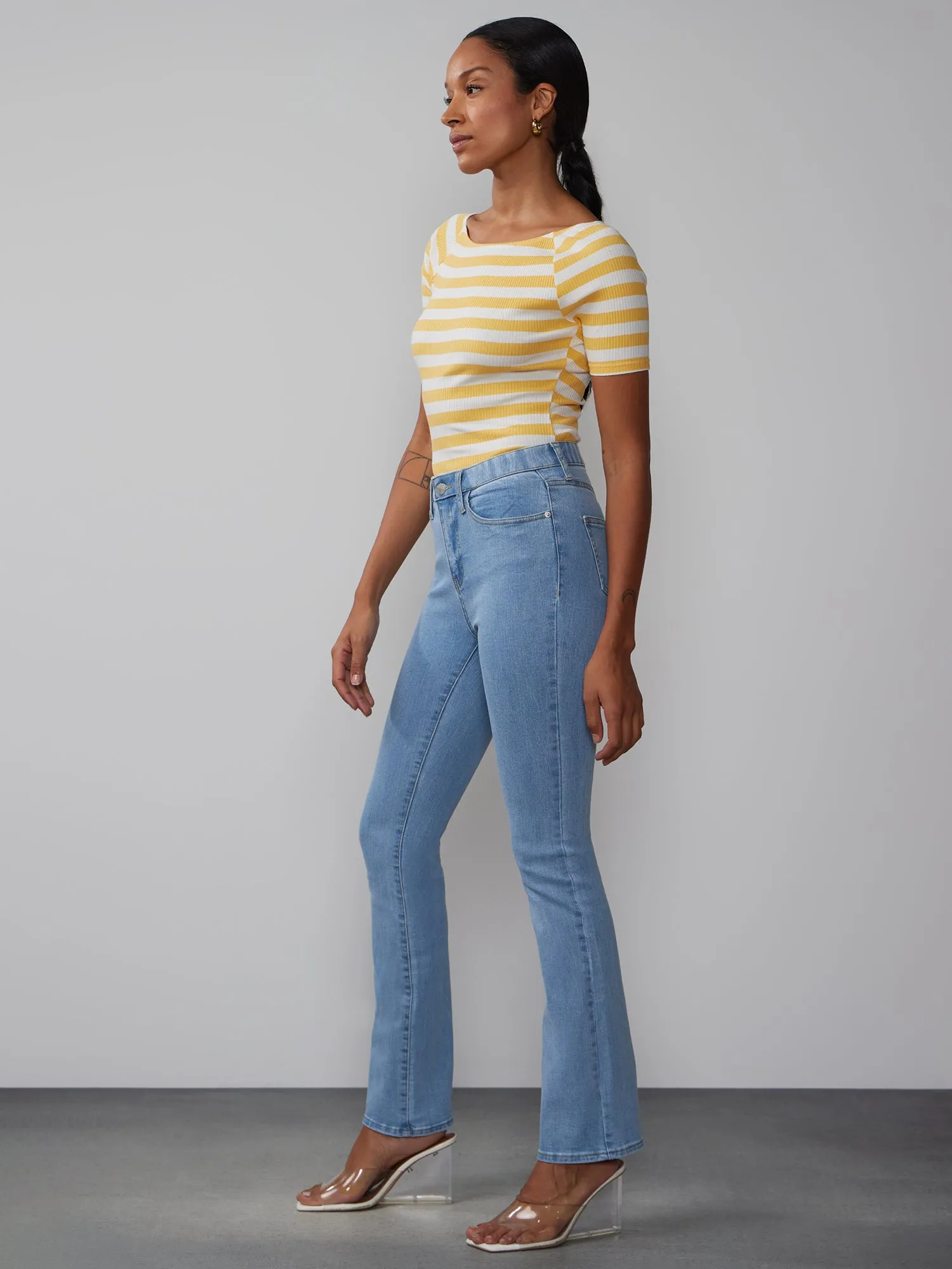 Petite High Rise Essential Bootcut Jeans
