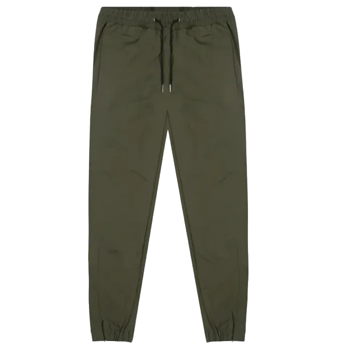 RICHIE LE NYLON WARM UP TRACK PANT OLIVE - RLC-439
