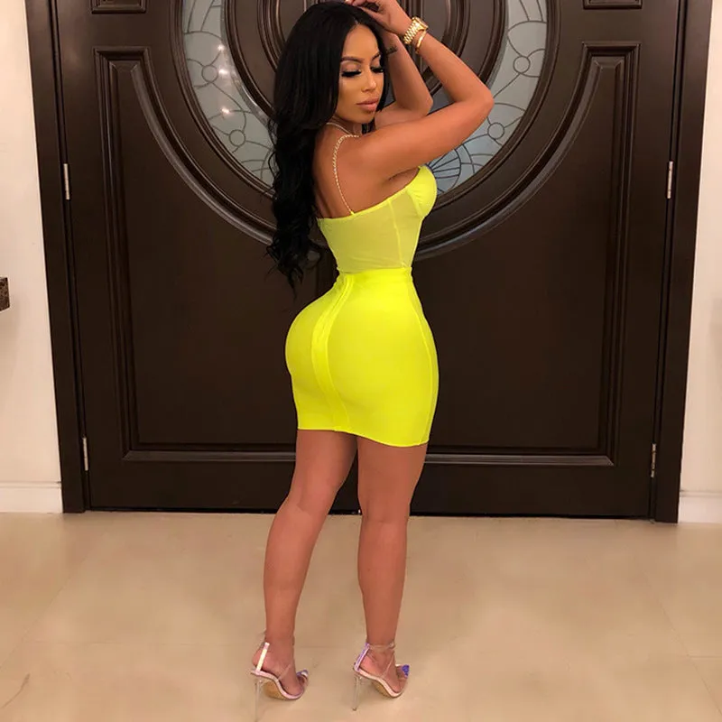 See through Pants Suit Fashion Sexy Tight Sling Pure Color Mesh
