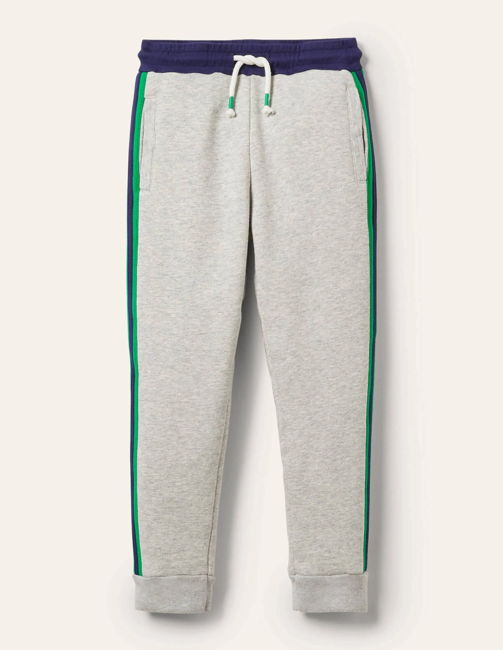Shaggy-lined Joggers-Grey Marl