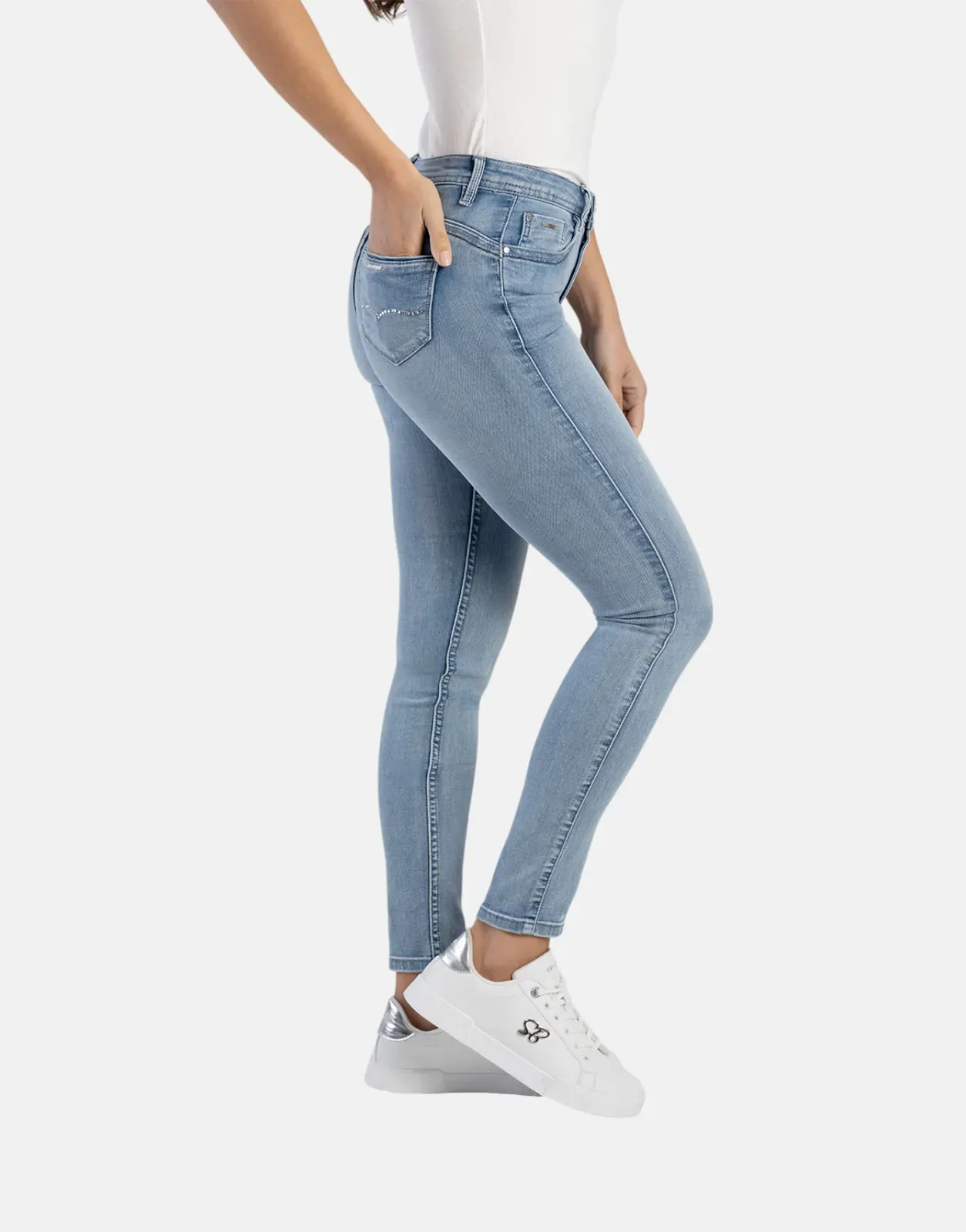 Sissy Boy Mid Waist Basic Skinny