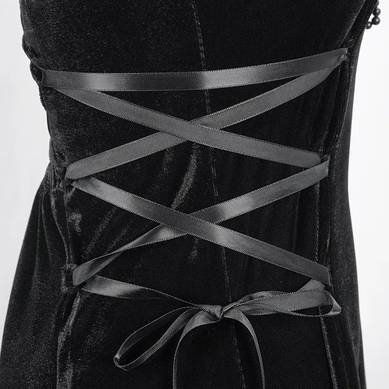 SKT131 Everyday Gothic sharp-angled hem Dress