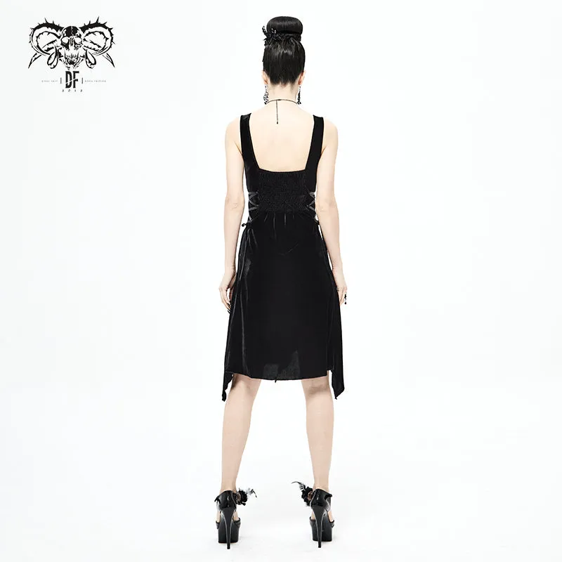 SKT131 Everyday Gothic sharp-angled hem Dress
