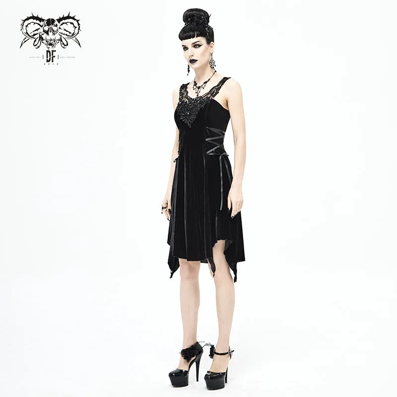 SKT131 Everyday Gothic sharp-angled hem Dress
