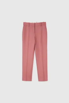 Straight-cut trousers in cool wool