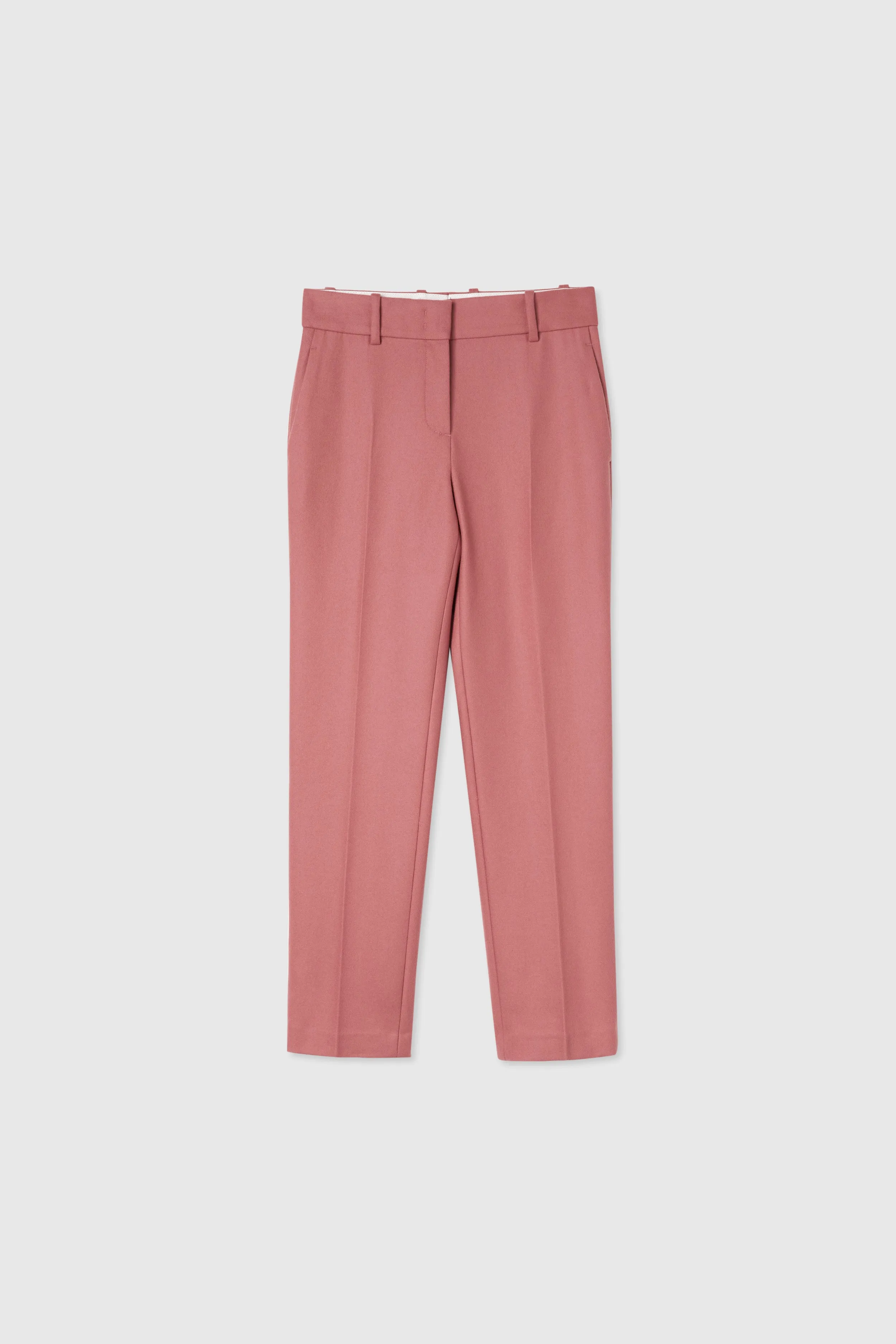 Straight-cut trousers in cool wool