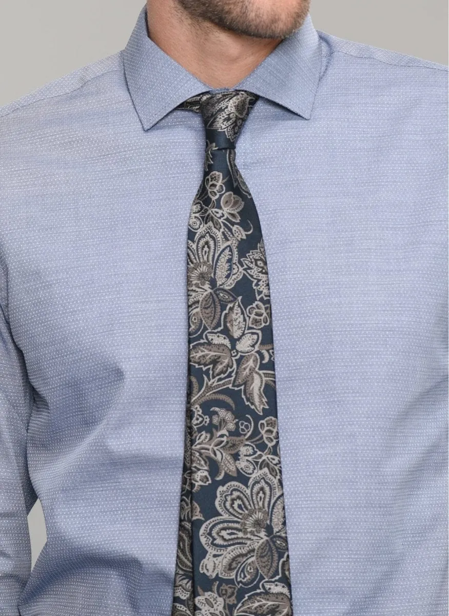 Textured Dress Shirt in Light Blue
