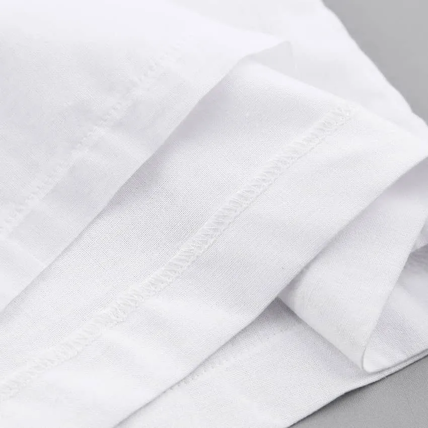 Thin cotton and linen loose casual wide-leg pants