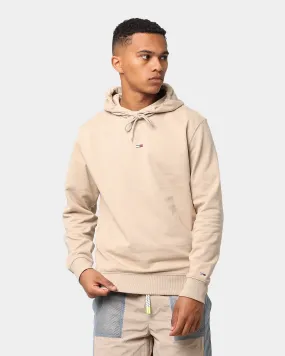 Tommy Jeans Gel Straight Logo Hoodie Soft Beige
