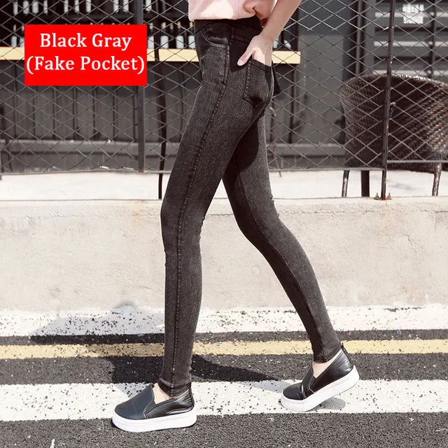 VenusFox Fashion Casual Skinny Stretch Denim Jeans