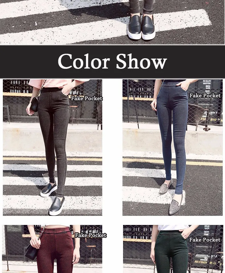 VenusFox Fashion Casual Skinny Stretch Denim Jeans