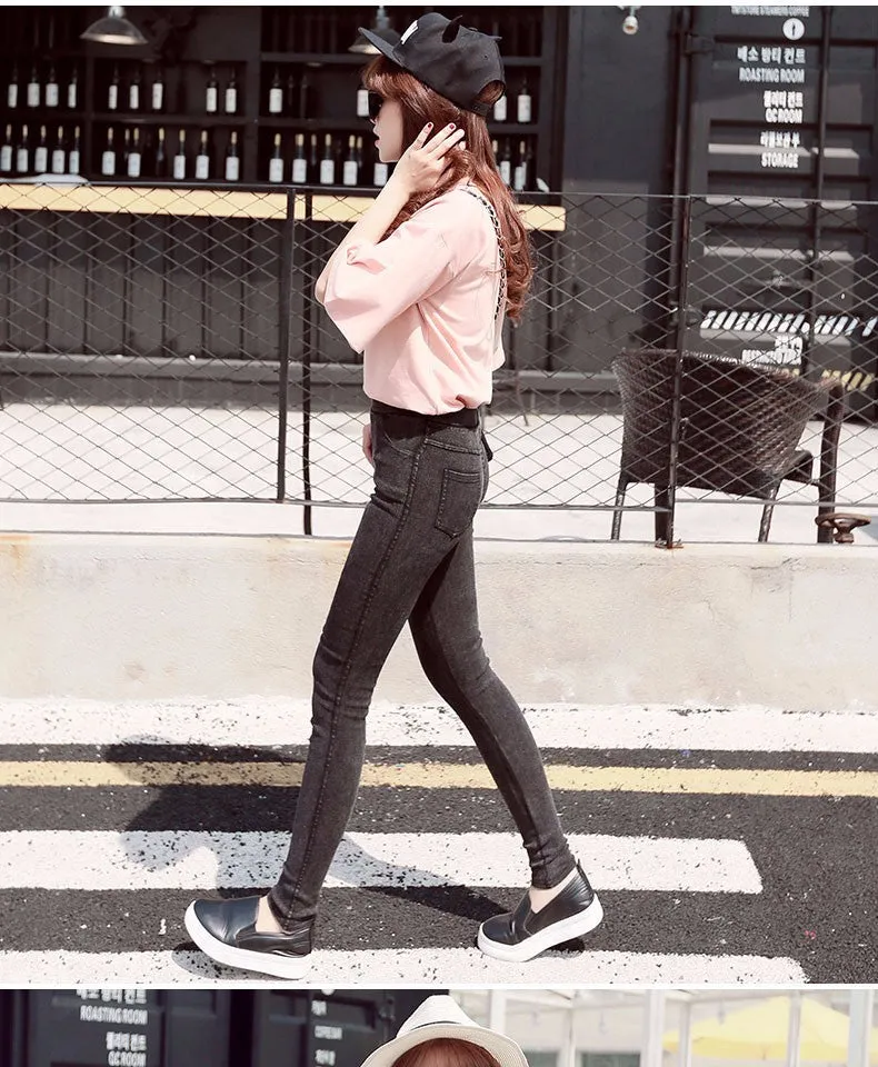 VenusFox Fashion Casual Skinny Stretch Denim Jeans