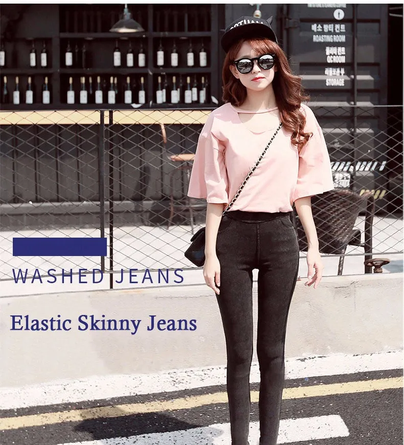 VenusFox Fashion Casual Skinny Stretch Denim Jeans
