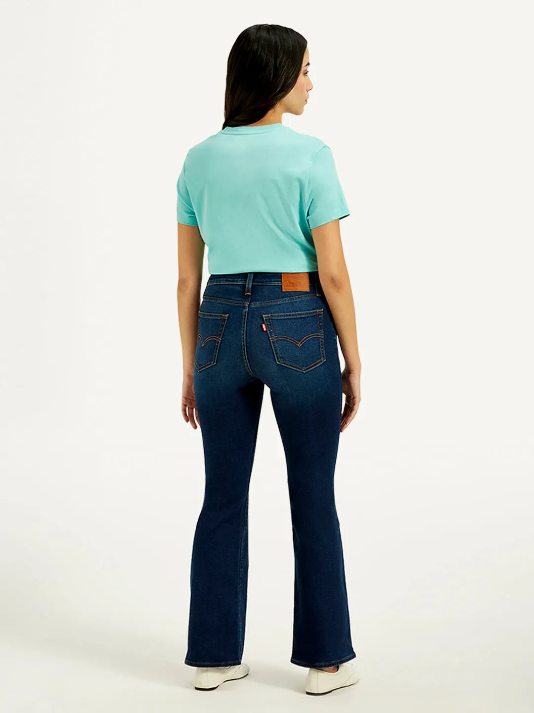 Women's High Rise 726 Slim Flare Fit Navy Jeans
