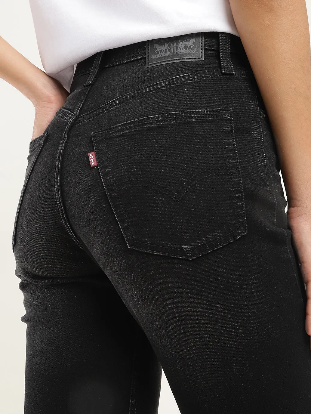 Women's High Rise Ribcage Slim Straight Fit Jeans